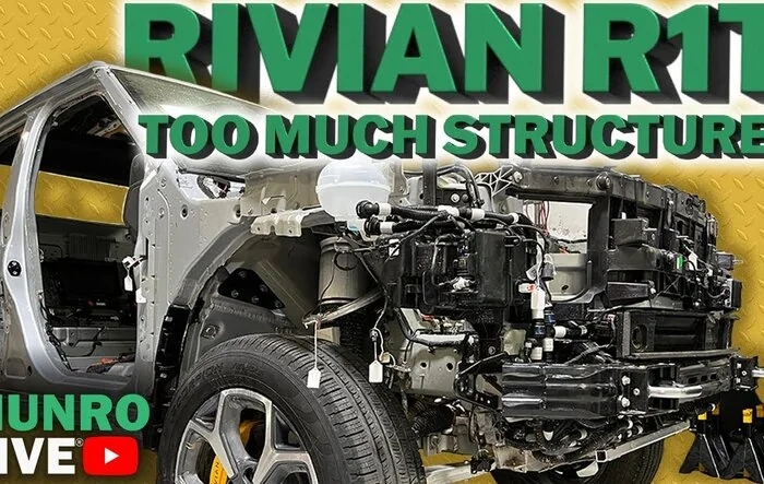 Front End Structure and Packaging of Rivian R1T - Sandy Munro Live