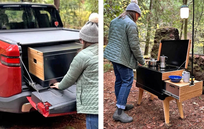 Electric Camp Kitchen in a Chuck Box Form Factor: Field Kitchen + Field Table (by Thunderbolt Adventure)