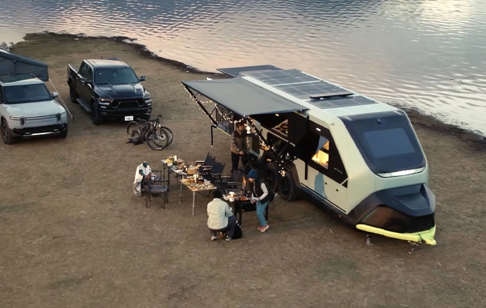 Evotrex-PG5 Walkthrough ft. Jenna Ezarik | Electric RV Trailer | The Future of Off-Grid Camping