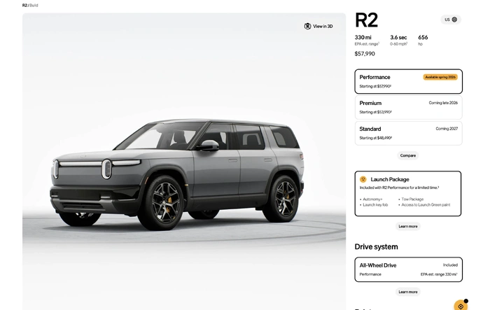 R2 Configurator is Live! 🎉  What's your configuration?