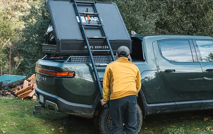 NEW: Horizon Rooftop Tent | Mars Adventure Gear | Rivian