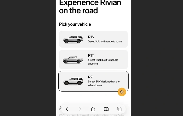 R2 Demo Drive Scheduling is LIVE! Anyone book test drive yet?