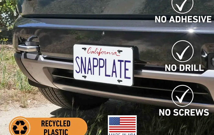 SnapPlate for Rivian R2 ✌️ Say Goodbye to the Drill: The No-Drill SnapPlate is Ready for Your R2