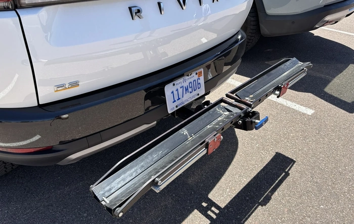 Rivian R2 + 1Up Bike Rack - Tested