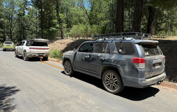Strap towed a 4Runner 30 miles out of Mendocino National Forest…
