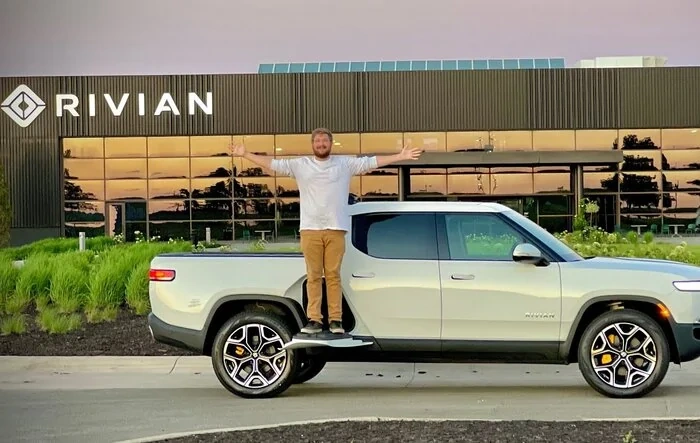 OutofSpec Kyle Gets His R1T - Rivian Factory Delivery Video