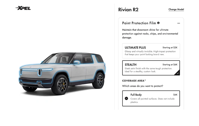 R2 XPEL PPF Option Official Launch - Now Available in Configurator