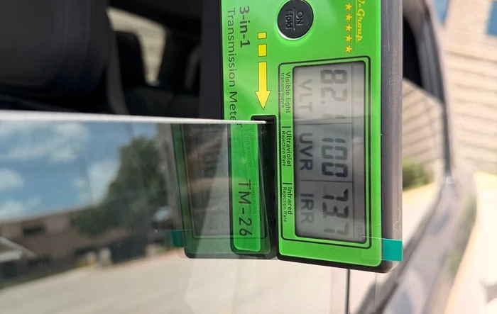 R2 Factory Window Tint Level % - Measured Values (All Glass)