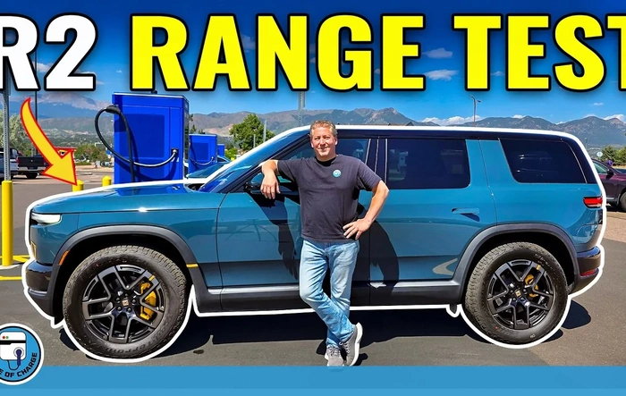 R2 highway range test with 20" inch A/T tires (Tom from State of Charge)