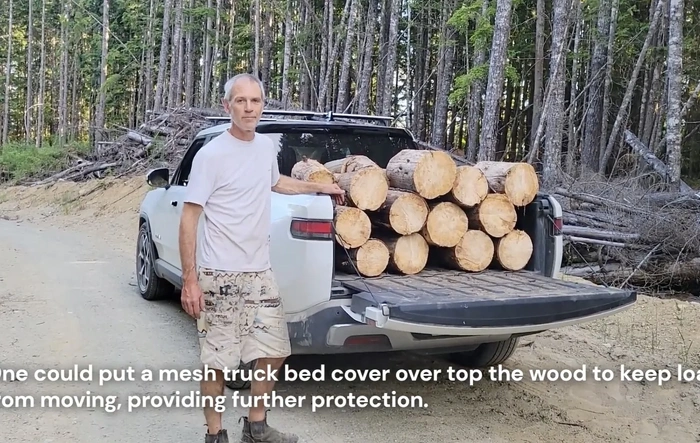 R1T as firewood hauler