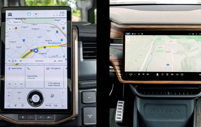? Part 2 Comparison: My F-150 Lightning vs Rivian R1T --  Driver+ vs. BlueCruise, Ford Sync4 vs Rivian Infotainment, Audio Quality, Vehicle Size, Etc