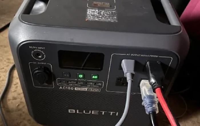 Rivian and Bluetti AC180 Portable Power Station Keep Appliances On For 4 Days During Storm Power Outage