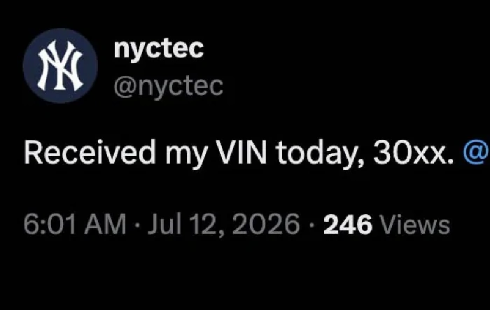 3,000+ R2 production milestone (VIN assigned)