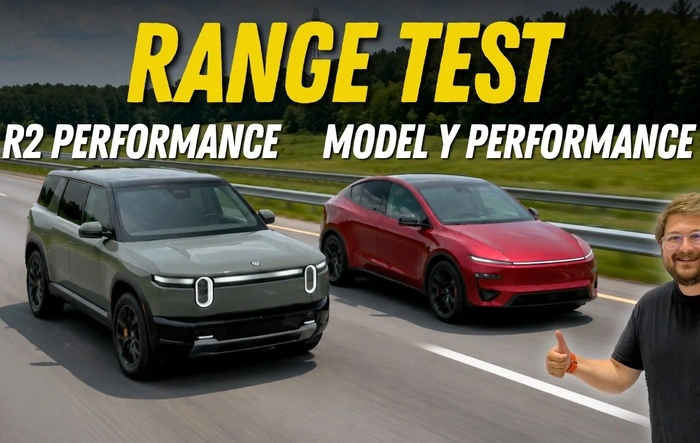 R2 vs Model Y 70-MPH Highway Range Test (by Out of Spec)