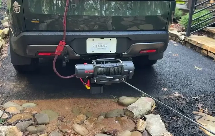 Rear Mounted Winch Build for R1T — Full DIY Writeup + Parts List