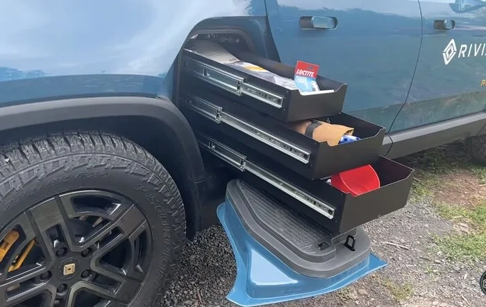 R1T Rivian Service, Rescue & Recovery Vehicle (w/ Pullout Drawers From Gear Tunnel) -- TFL walkaround