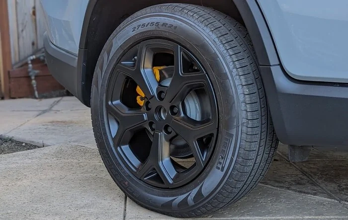 Satin Black Powder Coated Rivian Factory 21" Wheels