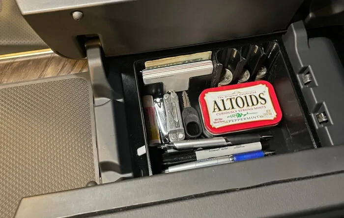 3D Print Center Console Organizer - installed photos & design files