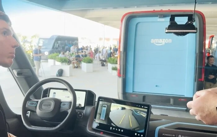 Amazon EDV Rivian Delivery Van - Munro walk through
