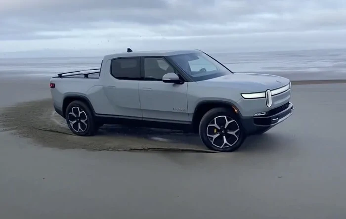 A little fun with drift mode at the beach