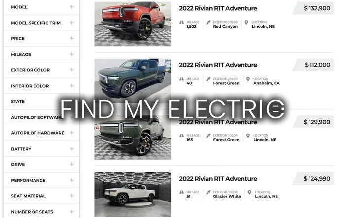 Sell Your Rivian Online at the #1 Used Rivian Marketplace