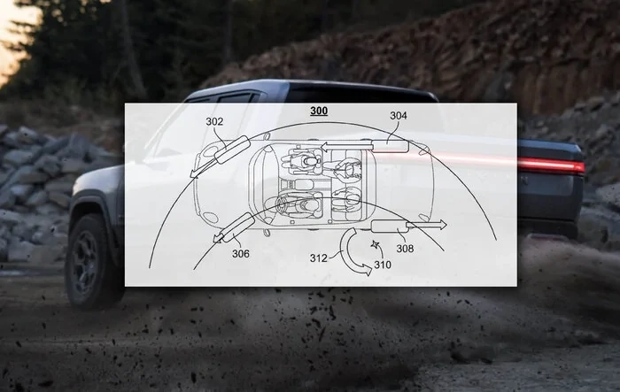" Dig Mode " in the works for inducing smaller turning radius on Rivians (patent)