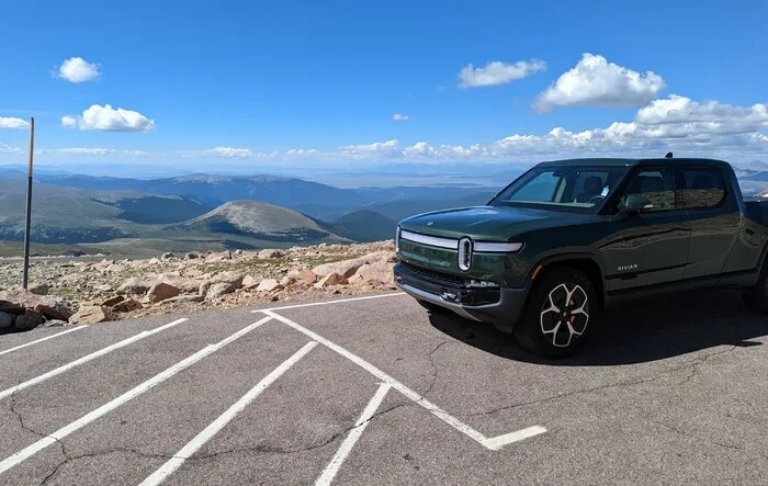 Peak Bagging - R1T's first 14er -- to Top of Mount Evans/Blue Sky