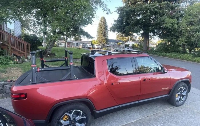 Roof Height Bed Rack Installed