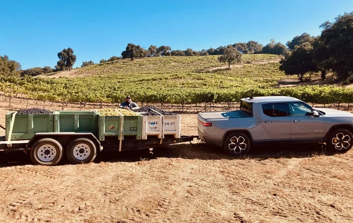R1T's First Real Work Done as Winery Work Truck, Ready For More