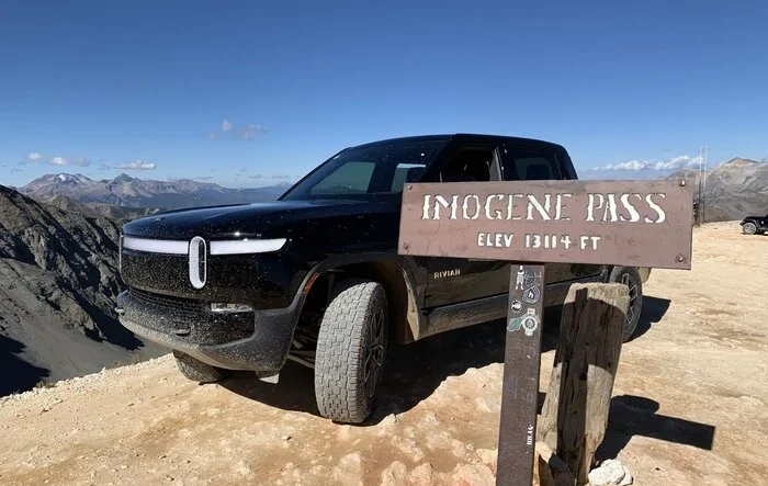 R1T Over Imogene Pass, CO