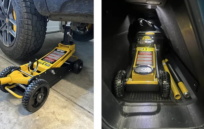 CAT Off-Road Jack for my R1T (fit in gear tunnel & tested)