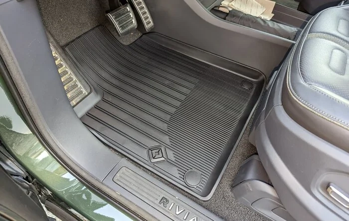 Finally received and installed my R1T rubber floor mats (photos)