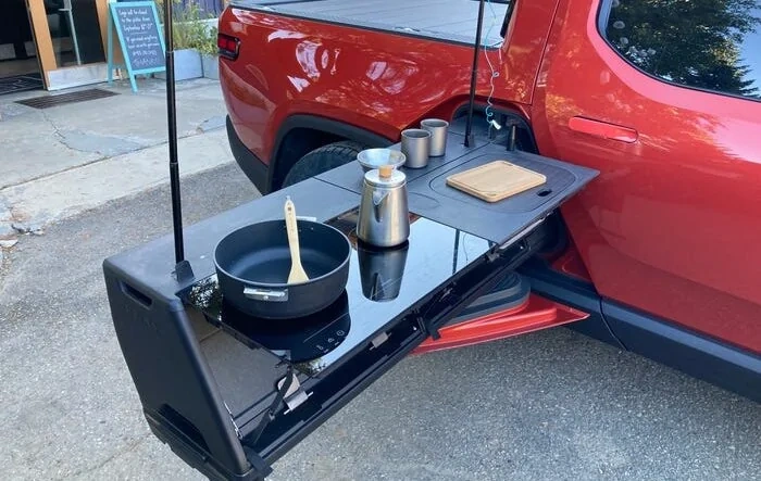 Rivian email update 10/13 on Camp Kitchen, Gear Tunnel Shuttle, and Rooftop Tent
