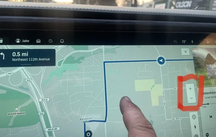 Navigation screen tips