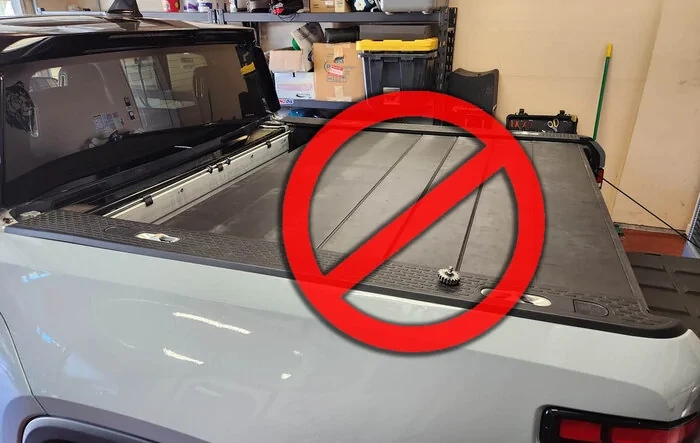 ⛔️ Powered Tonneau cover removed from R1T production until further notice on all future deliveries